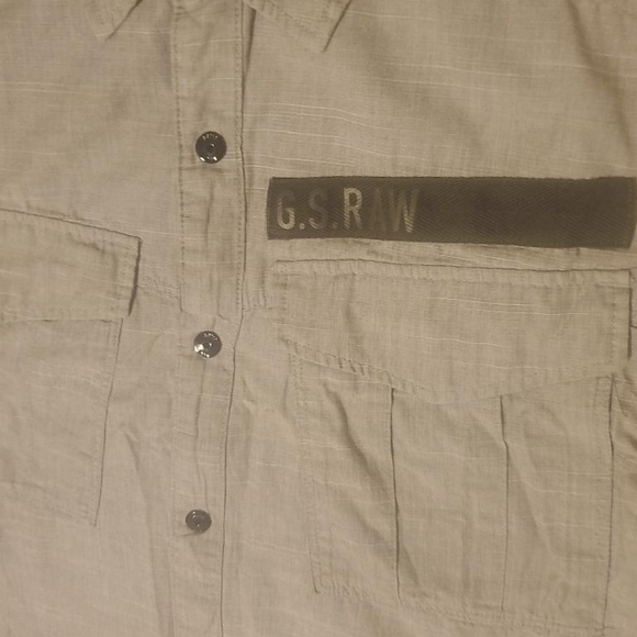 G-Star Raw Button Up Short sleeve Shirt - Picture 2 of 4